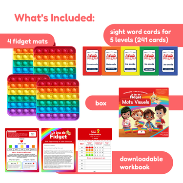 The Fidget Game French: Le Jeu de Fidget Mots Visuels